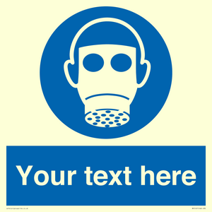 Custom Respirator Required Sign